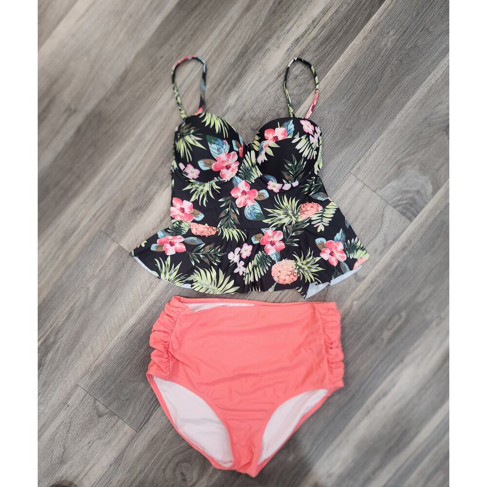 Tropical 2 Piece Tankini size L